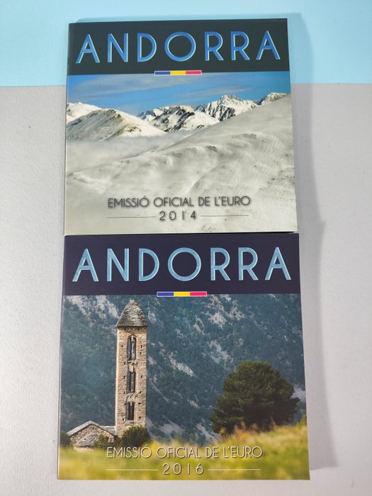 Andorra. Year Set (BU) 2014/2016 (2 sets)  (Ingen mindstepris)