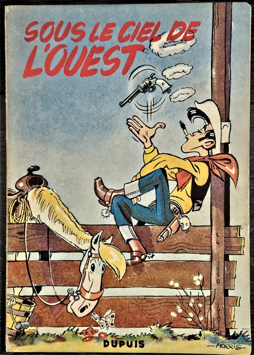 Lucky Luke T4 - Sous le ciel de l'Ouest - B - 1 Album - Første udgave - 1952