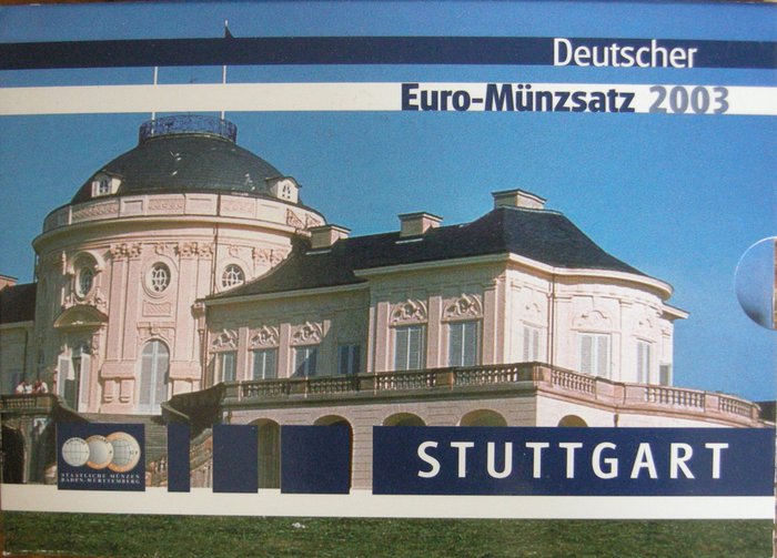 Tyskland Year Set (FDC) 2003 F "Stuttgart" inclusief penning (8 sets)  (Ingen mindstepris)