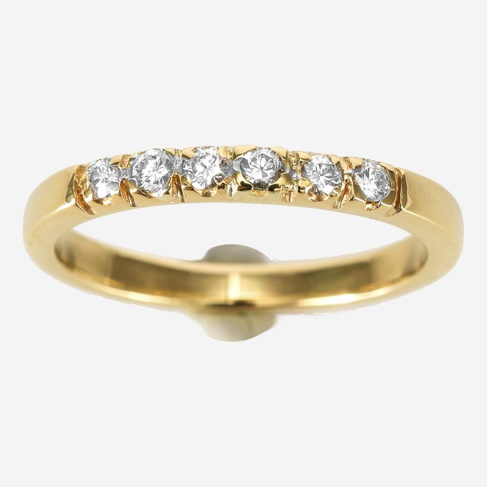 Ingen mindstepris - Ring - 14 karat Gulguld -  0.30ct. tw. Diamant (Natur)