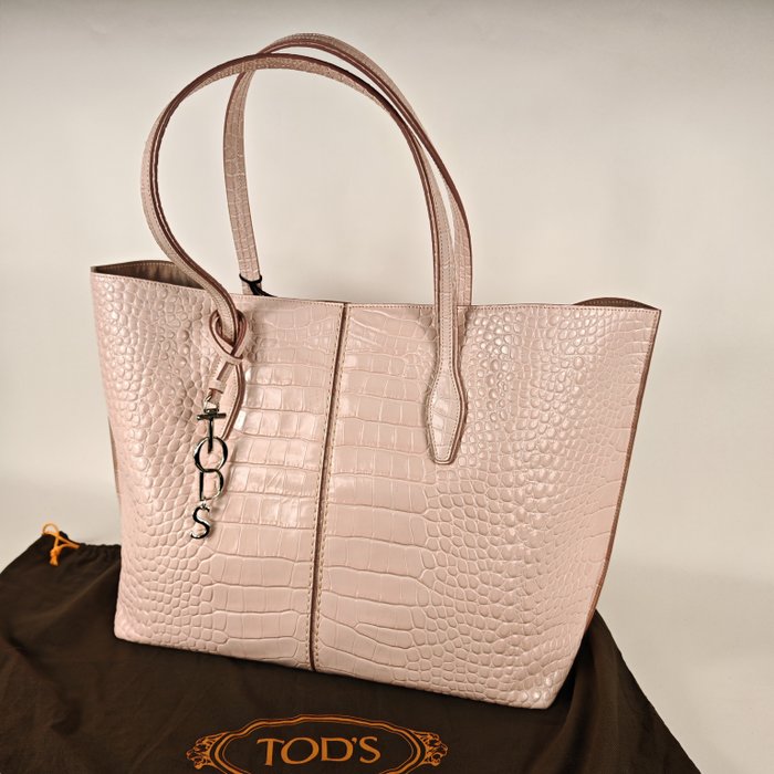 Tod's - "ANQ Shopping  Zip Grande" - Skuldertaske