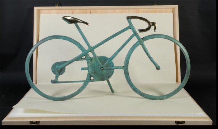 Antoni Miro (1944) - Skulptur Bici-Veloç - 31 cm - Bronze - 2001