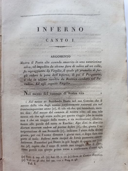 Dante Alighieri/P. Baldassare Lombardi - La commedia di Dante Alighieri col comento del P. Baldassarre Lombardi - 1822