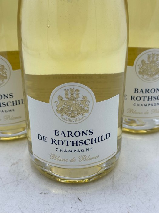 Barons de Rothschild, Blanc de Blancs - Champagne - 3 Flasker (0,75 L)