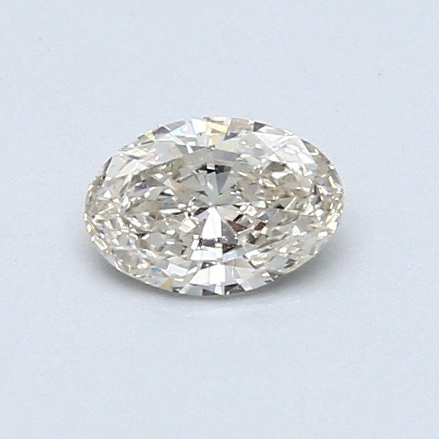 1 pcs Diamant  (Natur)  - 0.42 ct - Oval - J - VVS2 - International Gemological Institute (IGI)