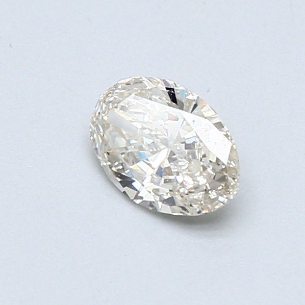 1 pcs Diamant  (Natur)  - 0.42 ct - Oval - J - VVS2 - International Gemological Institute (IGI)