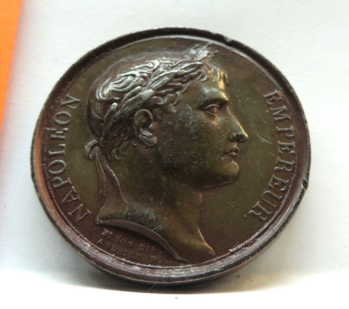 Frankrig. Napoleone I - Imperatore (1804-1814). Bronze Medal 1802 medaglia per Anversa attaccata dagli Inglesi. Opus  Domard- Depaulis  , Inc. ; Andrieu F  (Ingen mindstepris)