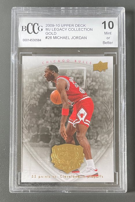 2009/10 - Upper Deck - MJ Legacy Collection Gold - Michael Jordan - #26 - 1 Graded card - BCCG 10