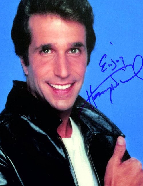 Happy Days - Henry Winkler (The Fonz) - Signed with Certificate - Autograf Fotografi