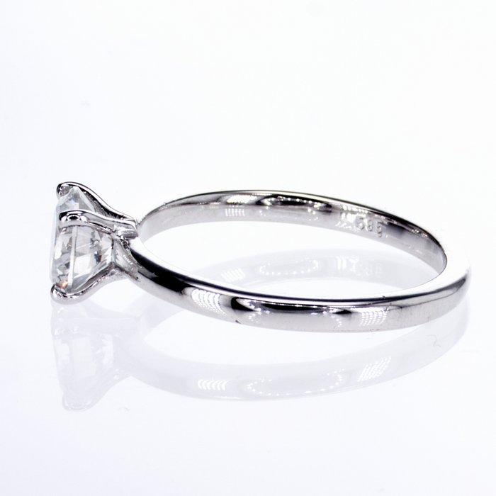 Ingen mindstepris - Forlovelsesring - 14 karat Hvidguld -  1.04ct. tw. Diamant (Natur)