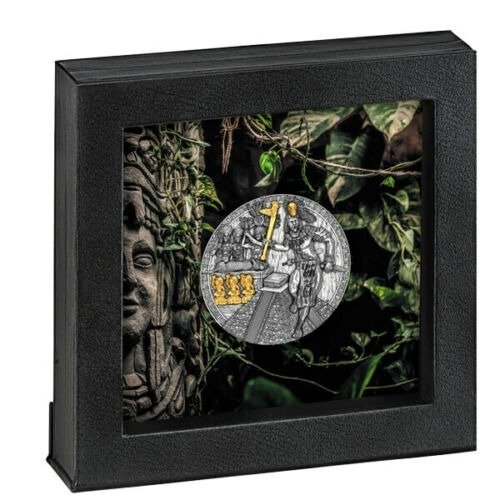 Niue. 5 Dollars 2020 Warriors - Mayan Holcan, 2 Oz (.999)