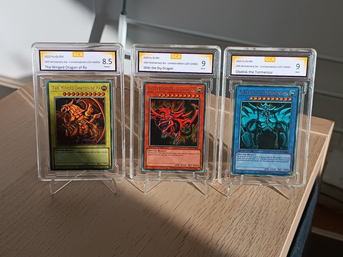 Konami - 3 Card - Obelisk the Tormentor, Slifer Sky Dragon and Winged Dragon of Ra