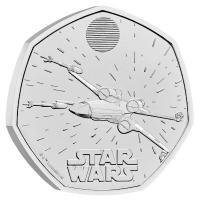 Storbritannien 50 Pence 2024 Star Wars - X-Wing im Blister  (Ingen mindstepris)