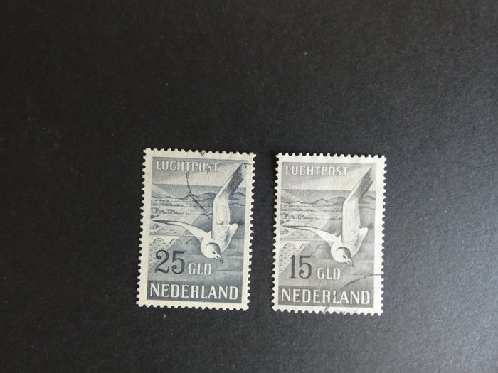 Holland 1951 - Luftpoststempler Måger - NVPH LP12/LP13