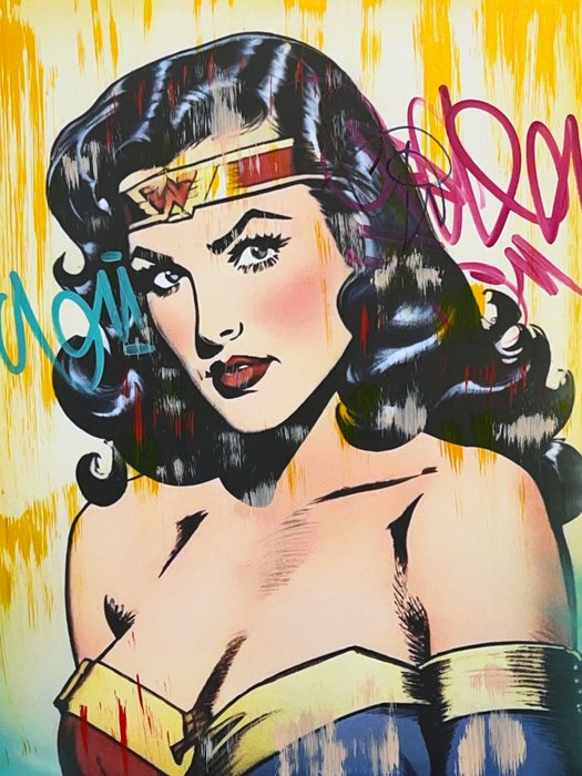 Dillon Boy (1979) - Vintage Beautiful Wonder Woman Goddess Graffiti Girl Erotic Super Sexy Erotic Comic Art x No Reserve