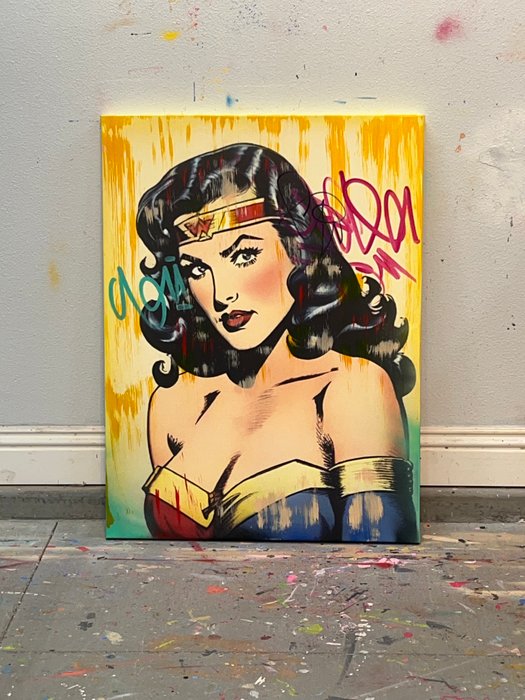 Dillon Boy (1979) - Vintage Beautiful Wonder Woman Goddess Graffiti Girl Erotic Super Sexy Erotic Comic Art x No Reserve