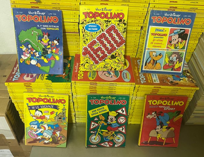 Topolino 1501/1600 - Sequenza semi completa - 94 Comic - Første udgave - 1984/1986