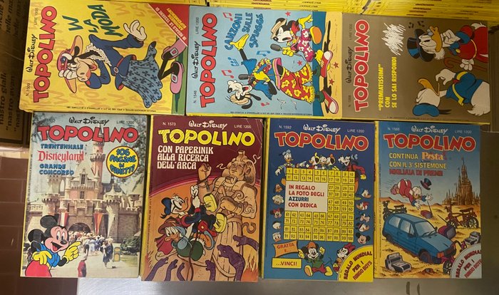 Topolino 1501/1600 - Sequenza semi completa - 94 Comic - Første udgave - 1984/1986