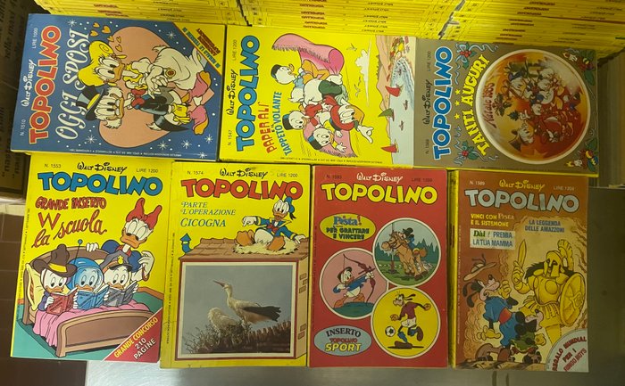 Topolino 1501/1600 - Sequenza semi completa - 94 Comic - Første udgave - 1984/1986