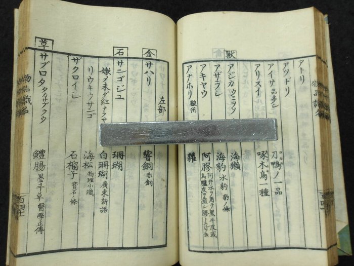 The Items in Japan 2 Volume Complete 物品識名　乾坤 - Papir - Toyofumi Mizutani (1779-1833) - Japan - Sene Edo-periode