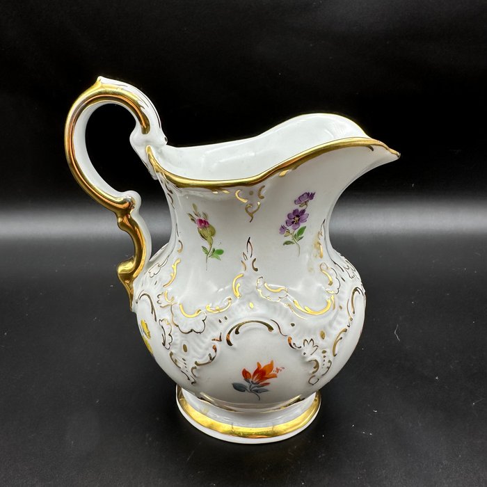 Meissen - E.A.Leuteritz - Mælkekande - B-Form - Porcelæn - B-form / pragt Meißen