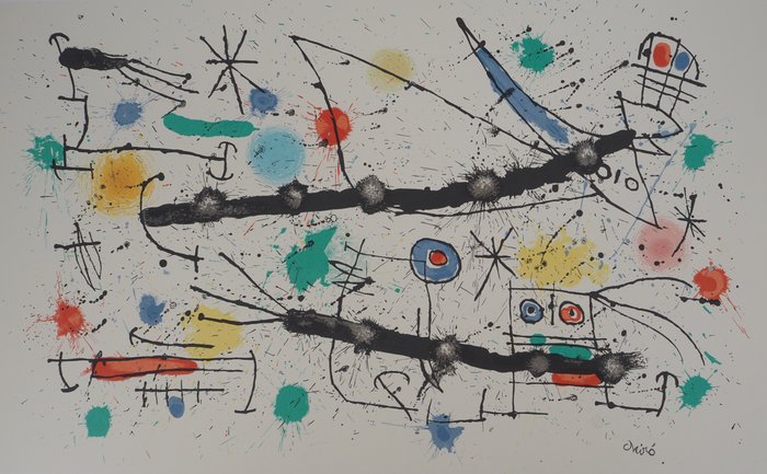 Joan Miro (1893-1983) - Oiseaux surréalistes