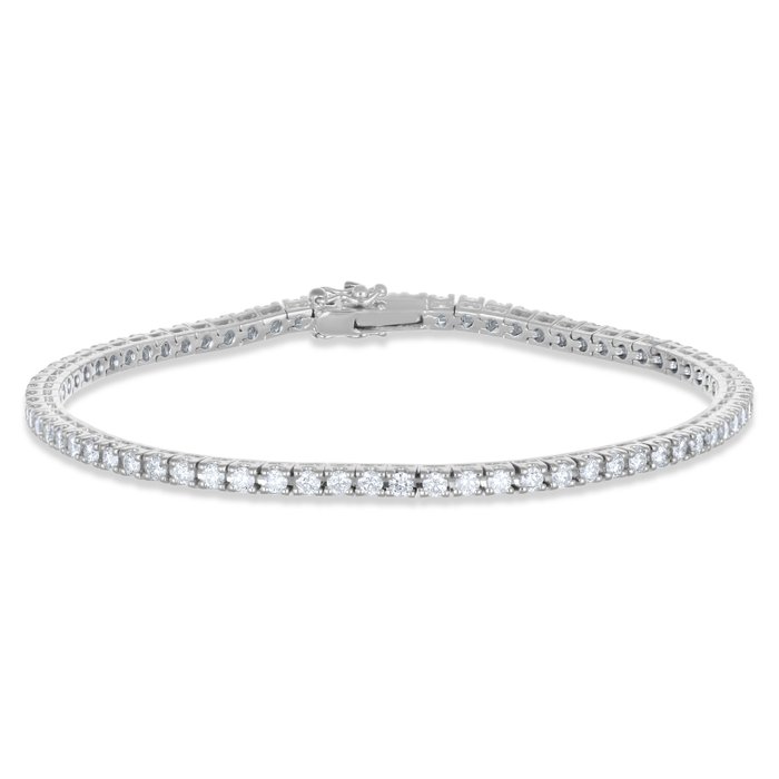 Armbånd - 18 kraat Hvidguld -  180ct tw Diamant (Natur)