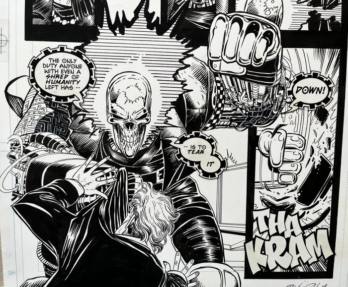 Mark Buckingham - 1 Original page - Ghost Rider 2099 - #5 - 1994