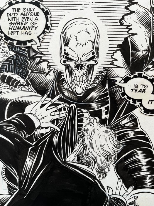 Mark Buckingham - 1 Original page - Ghost Rider 2099 - #5 - 1994