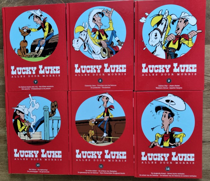 Lucky Luke - Complete Serie - Alles door Morris - 18 Album - Genoptryk - 2018