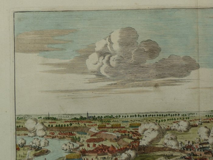 Holland - Zaltbommel; Jan Luyken - Bommel door den Admirant belegert en door Prins Maurits geredt in den Jaere MDXCIX - 1681-1700