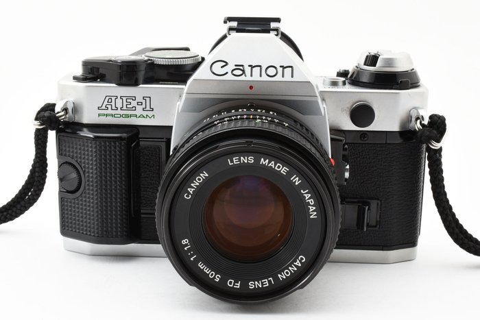 Canon AE-1 Program chrome + new FD 1,8/50mm - Reflekskamera med enkelt linse (SLR)