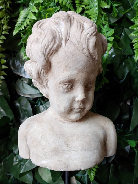 Skulptur Busto di un cherubino - 32 cm - Cementsten