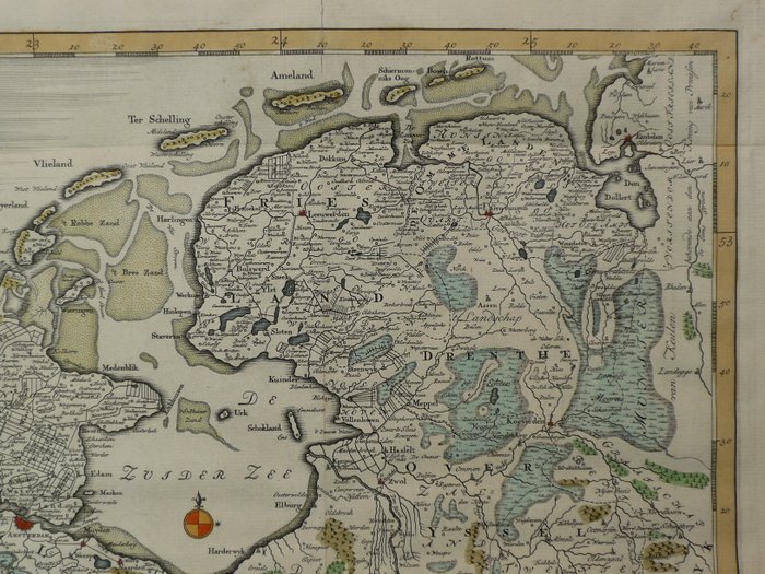 Holland - Amsterdam, Zaanstreek, Haarlem, Amstelland, Muiden, Weesp; J. Leclerc - De Zeven Vereingde Nederlanden - 1721-1750