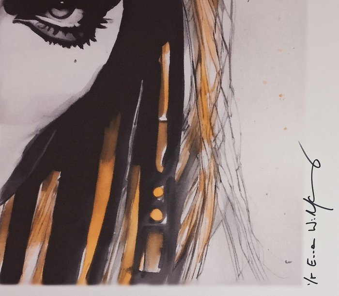 Kill Bill - Uma Thurman - watercolor edition by Emma Wildfang - Large size