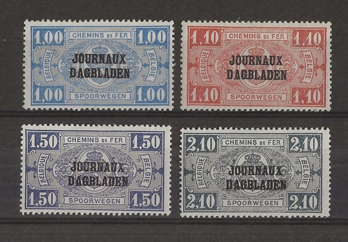 Belgien 1928/1931 - Dagsstempler, udfyld sektion efter hovednummer - OBP/COB JO1/40