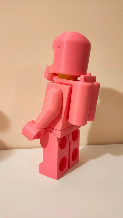 Handmade item - Handmade item Mega Figure LEGO Space Rosa/Rose Spaceman Classic - Italien