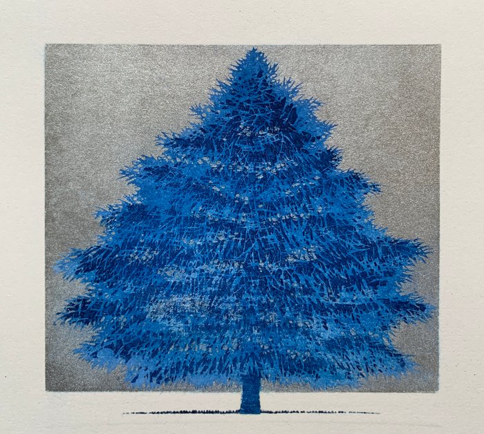 "Tree scene 134B" - Signed and numbered by artist 129/300 - NO RESERVE PRICE! - Hajime Namiki 並木一 (b 1947) - Japan