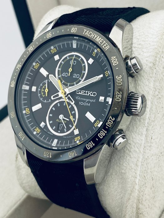 Seiko - Chronograph - Alarm - Date - Ingen mindstepris - 7T62-0HW0 - Mænd - 2011-nu