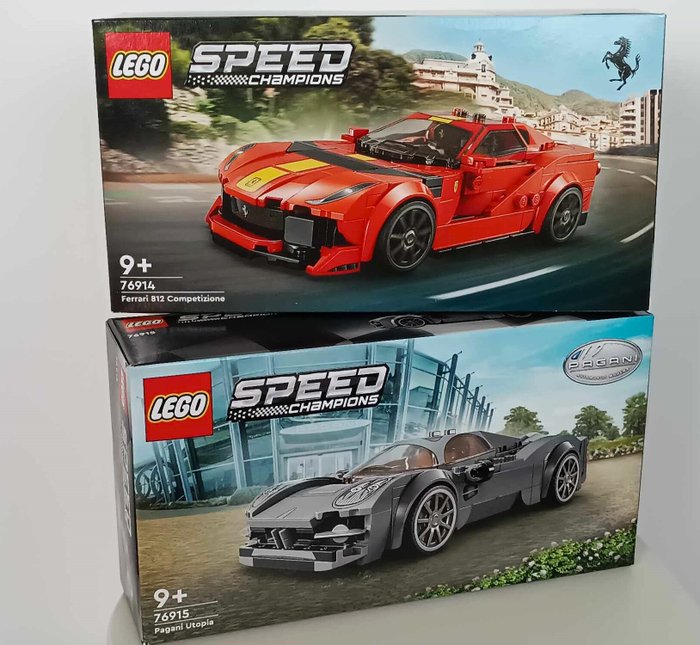 Lego - Speed Champions - 76914 76915 - NEW - MISB - SUPER ZESTAW -  LEGO Speed Champions - Pagani Utopia + Ferrari 812 Competizione - Super