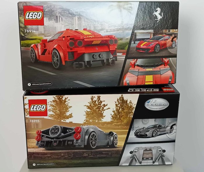 Lego - Speed Champions - 76914 76915 - NEW - MISB - SUPER ZESTAW -  LEGO Speed Champions - Pagani Utopia + Ferrari 812 Competizione - Super