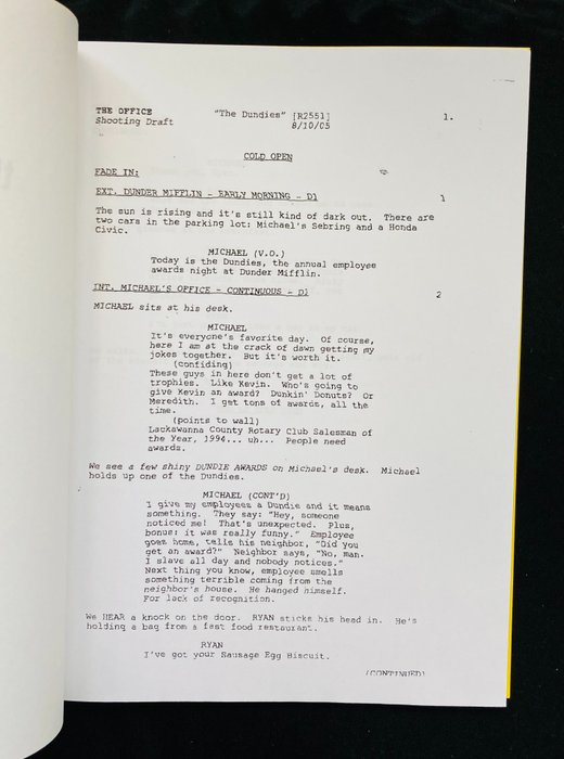 The Office - Episode #R2551 - Shooting Draft - August 10, 2005