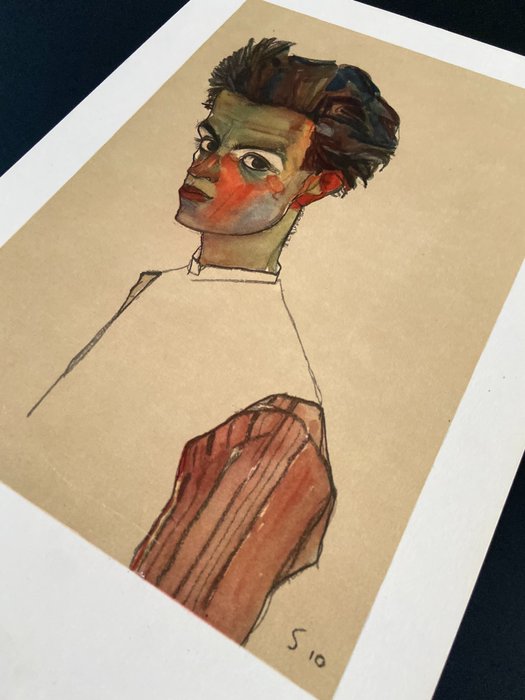 Egon Schiele (1890-1918), (after) - Self-Portrait