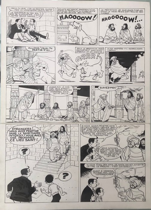 Ache, Jean - 1 Original page - Pat’Apouf - L’œil de Krishna - 1975