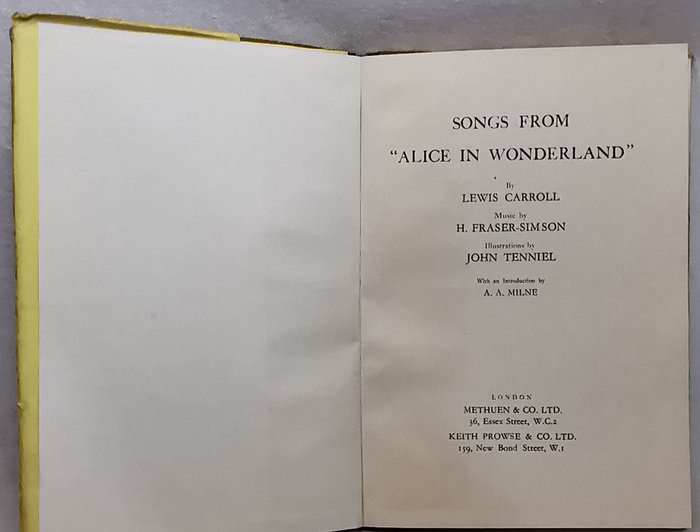 Lewis Carroll - Alice's Adventures in Wonderland + Songs from Alice in Wonderland - 1932-1991