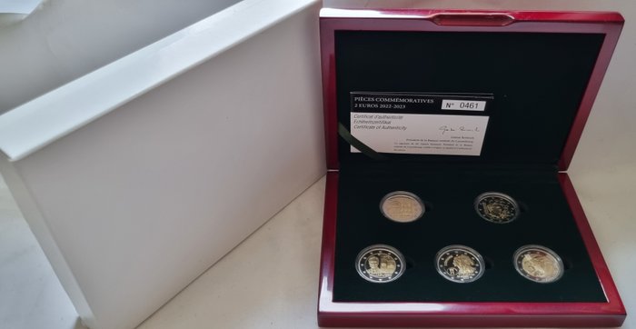 Luxembourg 2 Euro 2022/2023 Proof (5 munten)