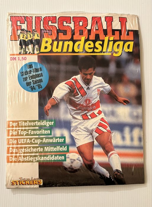 Junior Stickers - Fussball Bundesliga 1994/95 - 1 Factory seal (Empty album + complete loose sticker set)