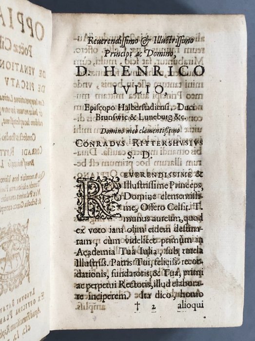 Oppien - Oppiani Poetae Cilicis De Venatione Lib. IIII. De Piscatu Lib. v - 1597