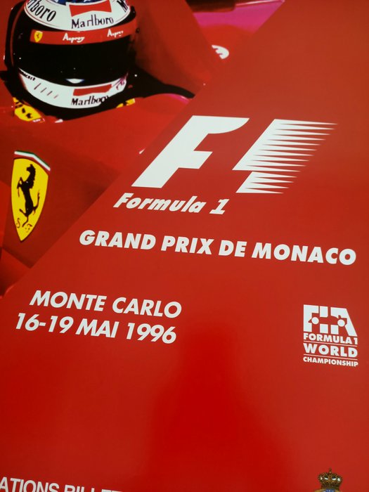 Formule 1 - A.I.P MONACO - Affiche Officielle Grand Prix Monaco 1996