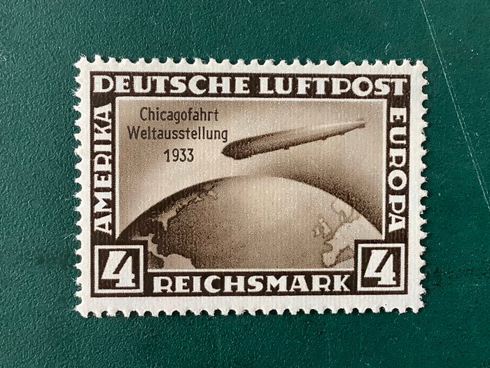 Tyske Kejserrige 1933 - 4 Mark Chicagofarth - Michel 498